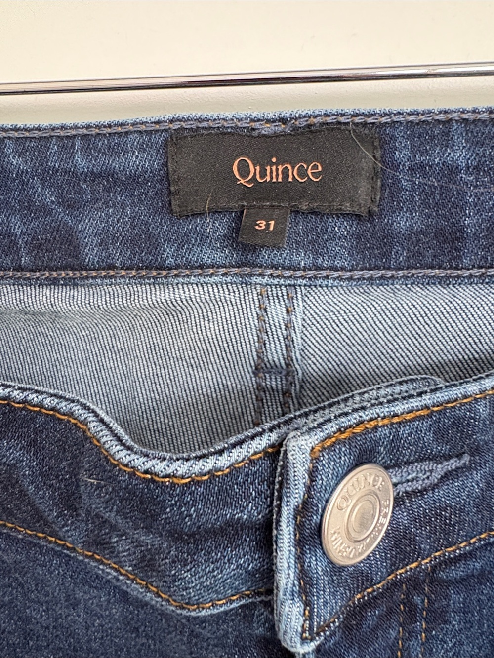 Quince Luna Stretch Flare Jeans 31L (Long) in Midnight Blue - Picture 4 of 13